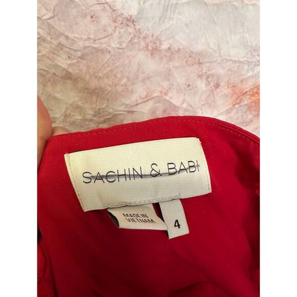 Anthropologie Sachin & Babi Hadley V-Neck Back-Bow Empire Gown - Picture 11 of 11